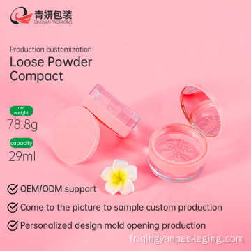 Vente chaude en poudre lâche compact pour cosmétique